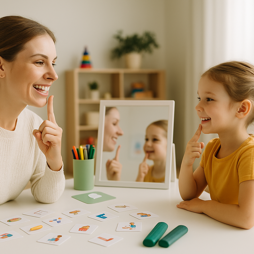 Dil ve konuşma terapisi oturumu